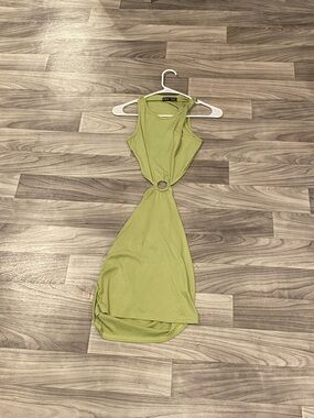 Woman’s green dress size medium with cutout